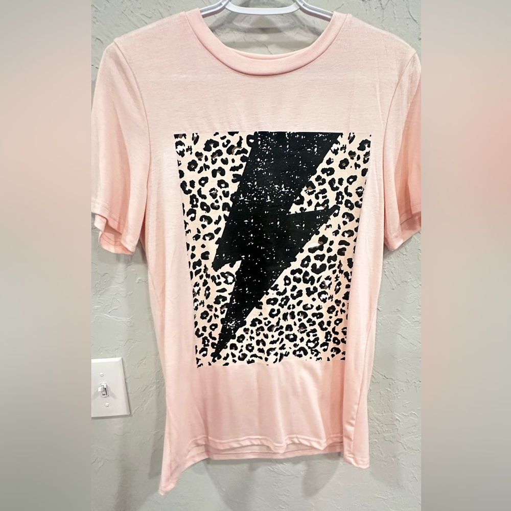 Amazon Cheetah Print Light Pink Shirt